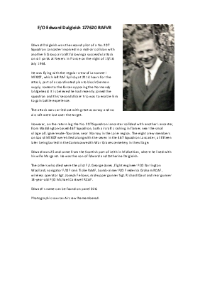 A preview of a PDF biography for Dalgleish, Edward
